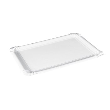 2.000 Stück Pappteller PREMIUM 10 x 16 cm weiß Pappe